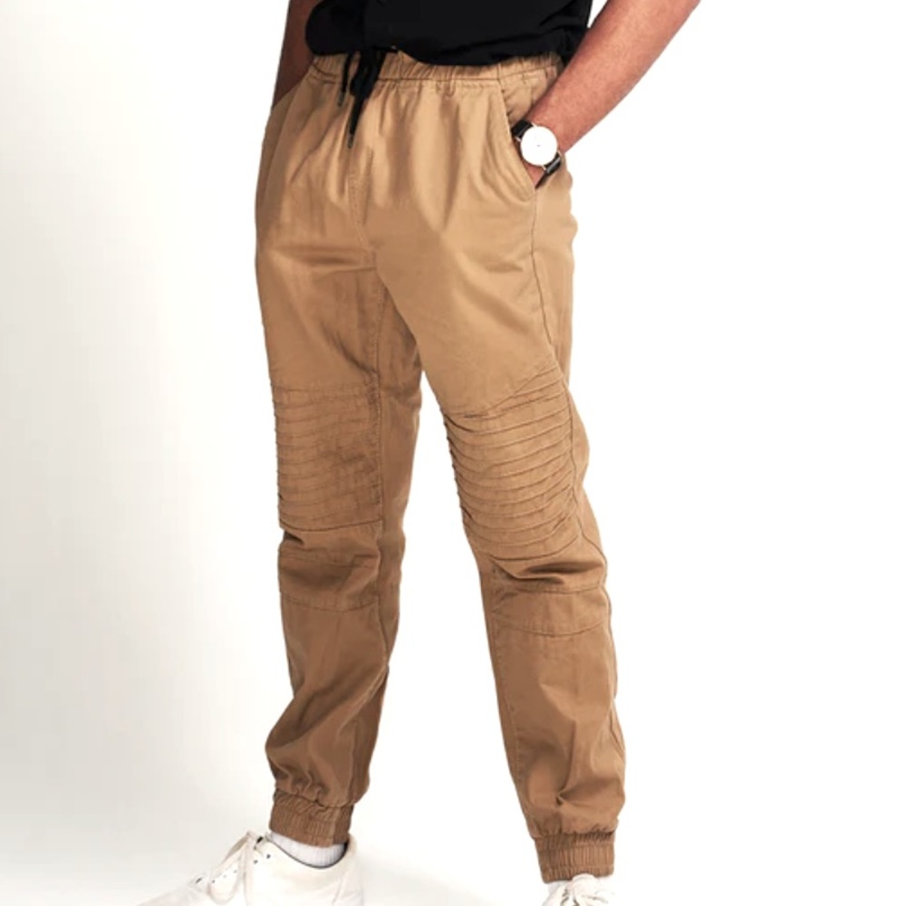 AMERICAN RAG Tan Khaki Moto Jogger Pants Size XL